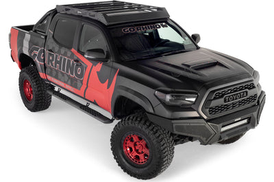 Go Rhino 16-23 Toyota Tacoma DC Ceros Low Profile Roof Rack - Tex. Blk - Roofs & Accessories
