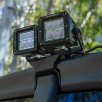 Go Rhino 18-20 Jeep Wrangler JL/JLU Light Mount - One or Two 3in Cubes - Lights