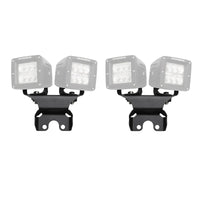 Go Rhino 18-20 Jeep Wrangler JL/JLU Light Mount - One or Two 3in Cubes - Lights