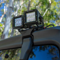 Go Rhino 18-20 Jeep Wrangler JL/JLU Light Mount - One or Two 3in Cubes - Lights