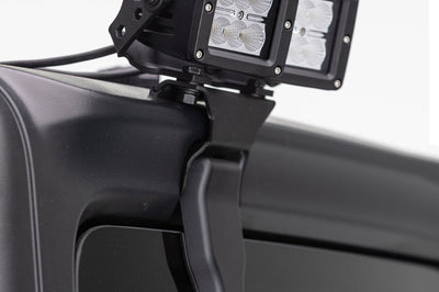 Go Rhino 18-20 Jeep Wrangler JL/JLU Light Mount - One or Two 3in Cubes - Lights