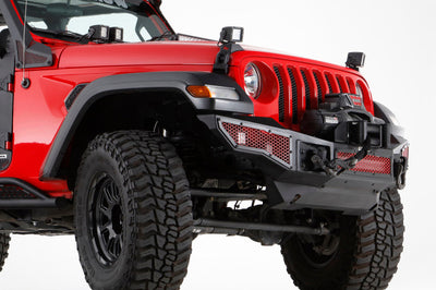 Go Rhino 18-20 Jeep Wrangler JL/JLU Rockline Front Bumper Skid Plate - Bumpers Grilles & Guards