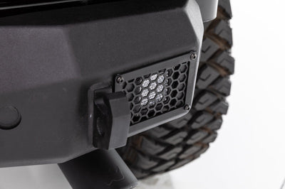 Go Rhino 18-20 Jeep Wrangler JL/JLU Rockline Rear Stubby Bumper - Bumpers Grilles & Guards