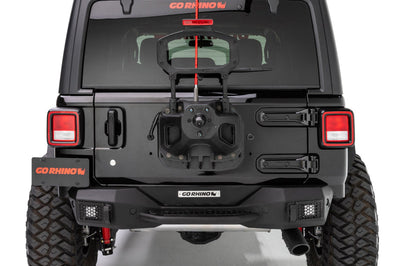 Go Rhino 18-20 Jeep Wrangler JL/JLU Rockline Rear Stubby Bumper - Bumpers Grilles & Guards