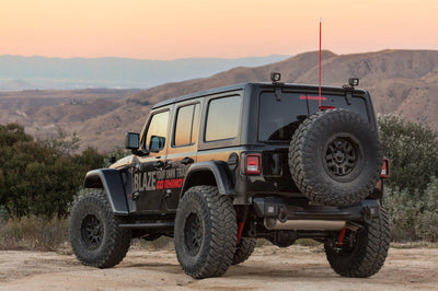 Go Rhino 18-20 Jeep Wrangler JL/JLU Rockline Rear Stubby Bumper - Bumpers Grilles & Guards