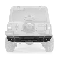 Go Rhino 18-20 Jeep Wrangler JL/JLU Trailline Rear Stubby Bumper - Bumpers Grilles & Guards