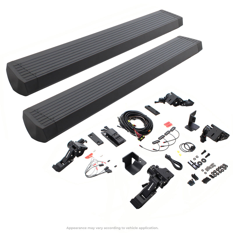 Go Rhino 18-23 Jeep Wrangler 4dr E-BOARD E1 Electric Running Board Kit (Drilling Req.) - Tex. Blk - Nerf Bars & Boards
