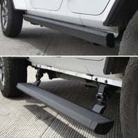 Go Rhino 18-23 Jeep Wrangler 4dr E-BOARD E1 Electric Running Board Kit (Drilling Req.) - Tex. Blk - Nerf Bars & Boards