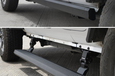 Go Rhino 18-23 Jeep Wrangler 4dr E-BOARD E1 Electric Running Board Kit (Drilling Req.) - Tex. Blk - Nerf Bars & Boards