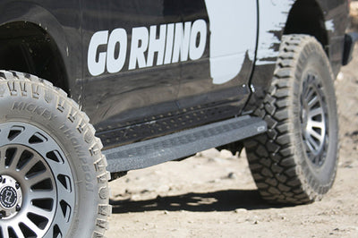 Go Rhino 19-20 Ram 1500 RB20 Complete Kit w/RB20 + Brkts + 2 Drop Steps - Nerf Bars & Running Boards
