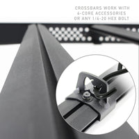 Go Rhino 19-21 Toyota Tundra CrewMax Ceros Low Profile Roof Rack - Tex. Blk - Roofs & Accessories