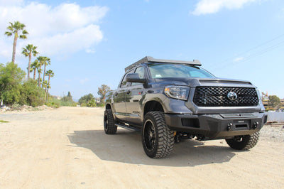 Go Rhino 19-21 Toyota Tundra CrewMax Ceros Low Profile Roof Rack - Tex. Blk - Roofs & Accessories