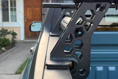 Go Rhino 20-22 Jeep Gladiator JT/16-22 Toy. Tacoma/05-21 Nssn Frontier XRS Cross Bars Kit - Tex. Blk - Truck Bed