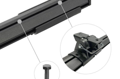 Go Rhino 20-22 Jeep Gladiator JT/16-22 Toy. Tacoma/05-21 Nssn Frontier XRS Cross Bars Kit - Tex. Blk - Truck Bed