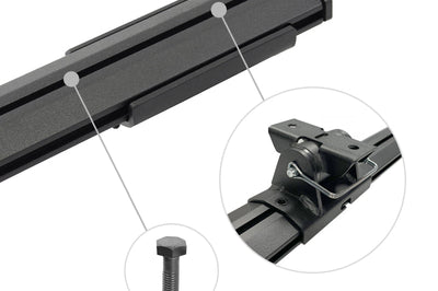 Go Rhino 20-22 Jeep Gladiator JT/16-22 Toy. Tacoma/05-21 Nssn Frontier XRS Cross Bars Kit - Tex. Blk - Truck Bed