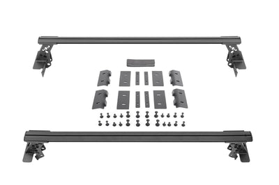 Go Rhino 20-22 Jeep Gladiator JT/16-22 Toy. Tacoma/05-21 Nssn Frontier XRS Cross Bars Kit - Tex. Blk - Truck Bed
