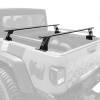 Go Rhino 20-22 Jeep Gladiator JT/16-22 Toy. Tacoma/05-21 Nssn Frontier XRS Cross Bars Kit - Tex. Blk - Truck Bed