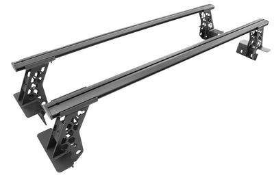 Go Rhino 20-22 Jeep Gladiator JT/16-22 Toy. Tacoma/05-21 Nssn Frontier XRS Cross Bars Kit - Tex. Blk - Truck Bed