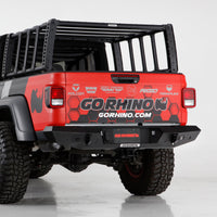 Go Rhino 20-22 Jeep Gladiator JT Trailine Rear Full Width Bumper - Tex. Blk - Bumpers Grilles & Guards