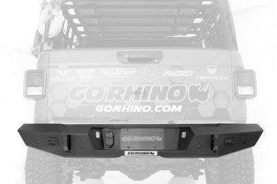 Go Rhino 20-22 Jeep Gladiator JT Trailine Rear Full Width Bumper - Tex. Blk - Bumpers Grilles & Guards