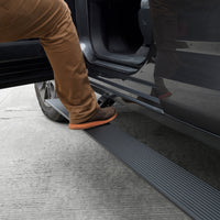 Go Rhino 20-23 Jeep Gladiator 4dr E-BOARD E1 Electric Running Board Kit (Cut/Drill Req.) - Tex. Blk - Nerf Bars & Boards