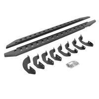 Go Rhino 2022 Toyota Tundra Crew Max RB20 Slim Running Board + Brackets - Bedliner Coating - Nerf Bars & Boards