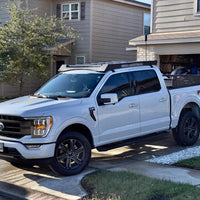 Go Rhino 21-23 Ford F-150 CC Ceros Low Profile Roof Rack - Tex. Blk - Roofs & Accessories