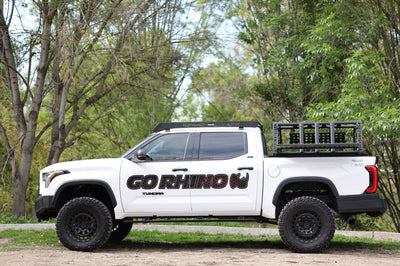 Go Rhino 22-23 Toyota Tundra CrewMax Cab 4dr E-BOARD E1 Electric Running Board Kit - Tex. Blk - Nerf Bars & Boards