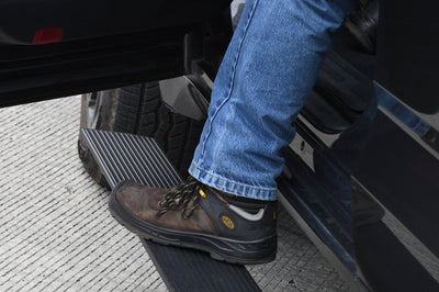 Go Rhino 22-23 Toyota Tundra Double Cab 4dr E-BOARD E1 Electric Running Board Kit - Tex. Blk - Nerf Bars & Boards