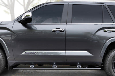 Go Rhino 23-24 Toyota Sequoia Sport Utility (Ex. Hybrid) E1 Electric Running Board Kit - Text. Black - Nerf Bars &