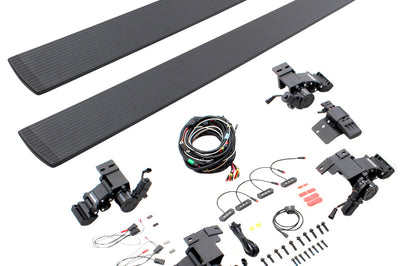 Go Rhino 23-24 Toyota Sequoia Sport Utility (Ex. Hybrid) E1 Electric Running Board Kit - Text. Black - Nerf Bars &