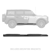 Go Rhino 4in OE Xtreme SideSteps - Textured Black - 71in - Nerf Bars & Running Boards
