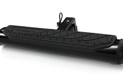 Go Rhino 4in Oval Hitch Step - Black - Winches & Hitches
