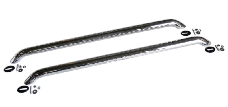 Go Rhino Bed Rails - 47 1/2in Long - w/o Base Plates - Chrome - Truck Accessories