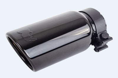 Go Rhino Exhaust Tip - Black Chrome - ID 2 3/4in x L 10in OD 4in - Mufflers & Tips