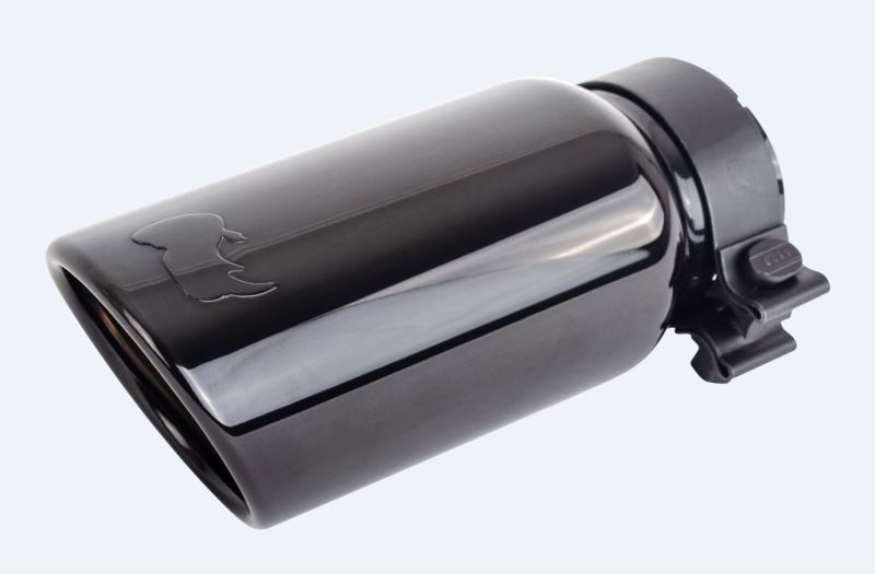 Go Rhino Exhaust Tip - Black Chrome - ID 3in x L 10in OD 4in - Mufflers & Tips