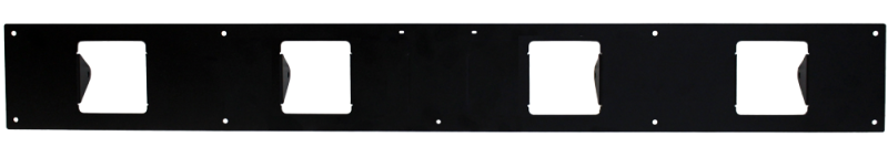 Go Rhino SRM100 Front Plate - Four 3in Cube Lights - Roofs & Roof Accessories