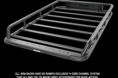 Go Rhino Universal 65in SRM 600 Basket Style Rack - Textured black - Roofs & Roof Accessories