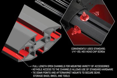 Go Rhino Universal 65in SRM 600 Basket Style Rack - Textured black - Roofs & Roof Accessories