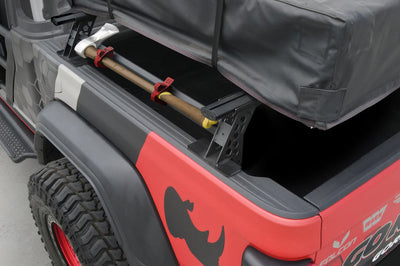 Go Rhino Universal XRS 49 3/4 Cross Rail Accessory Set - Tex. Black - Truck Bed Accessories