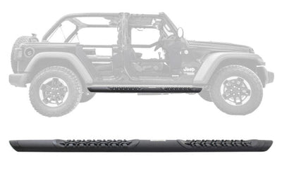 Go Rhino V-Series V3 Side Step - Universal 74in. (Fits 4DR) - Tex. Blk - Nerf Bars & Running Boards