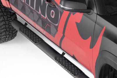 Go Rhino V-Series V3 Side Step - Universal 87in. (Fits 4DR) - Tex. Blk - Nerf Bars & Running Boards