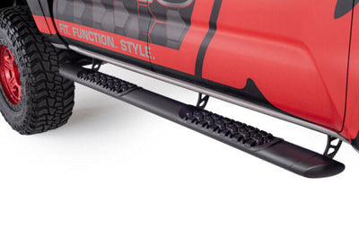 Go Rhino V-Series V3 Side Step - Universal 87in. (Fits 4DR) - Tex. Blk - Nerf Bars & Running Boards