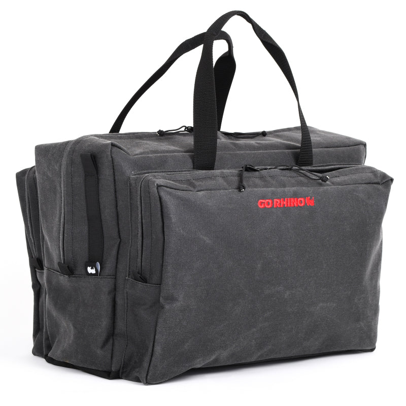 Go Rhino XVenture Gear Bag - Large (13x14x22in. Closed) 12oz Waxed Canvas - Black - Roofs & Roof Accessories
