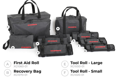 Go Rhino XVenture Gear Bag - Large (13x14x22in. Closed) 12oz Waxed Canvas - Black - Roofs & Roof Accessories