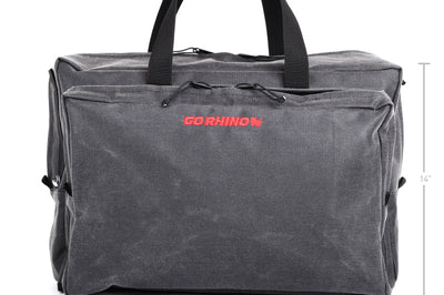 Go Rhino XVenture Gear Bag - Large (13x14x22in. Closed) 12oz Waxed Canvas - Black - Roofs & Roof Accessories