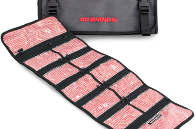 Go Rhino XVenture Gear First Aid Roll - Large (5x5in. Closed) 12oz Waxed Canvas - Black - Roofs & Roof Accessories