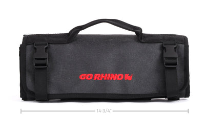Go Rhino XVenture Gear First Aid Roll - Large (5x5in. Closed) 12oz Waxed Canvas - Black - Roofs & Roof Accessories