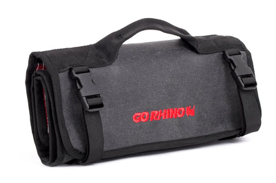 Go Rhino XVenture Gear First Aid Roll - Large (5x5in. Closed) 12oz Waxed Canvas - Black - Roofs & Roof Accessories