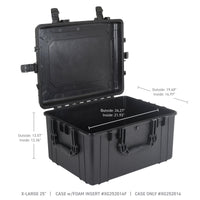 Go Rhino XVenture Gear Hard Case - Extra LG 25in. / Lockable / IP67 / Automatic Air Valve - Tex. Blk - Roofs & Roof